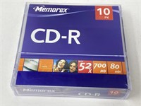 MEMOREX CD-R 10pk SEALED