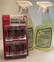 Citrus cleaner and clips