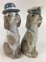 Vintage Casades Porcelain Dogs w/ Hats