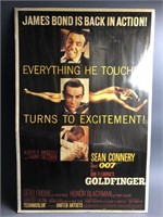 Vintage James Bond Goldfinger Movie Poster