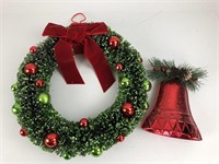 Christmas Wreath and Bell
