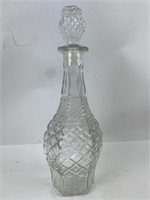 Vintage 14.5 Inch Glass Decanter