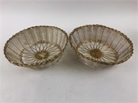 2 Vintage Ornate Baskets