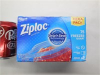 Ziploc Freezer Quart Storage Bags 75ct