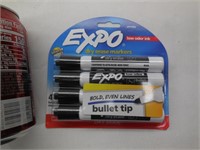 Expo Broad Tip Dry Erase Markers 4pk, Black