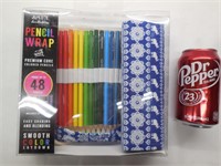 Pencil Wrap w/48 Colored Pencils