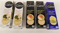 Carr's Table Water Crackers 5-4.25oz. Boxes 2-