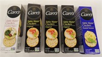 Carr's Table Water Crackers 5-4.25oz. Boxes 1-