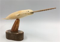 Narwhal ivory carving