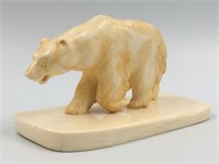 Resin carving of a polar bear