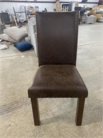 Ashley Upholstered Saddleback Chair w/ Nailhead