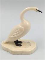 Ivory carving of a goose
