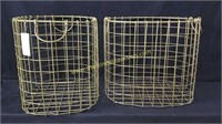 2 Wire Bins - Decorative Baskets