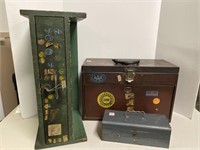 Machinist Tool Box, Metal Box, Wood Drawer