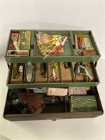 Vintage Tackle Box & Lures