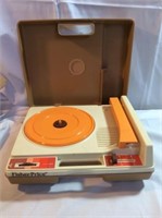 Fisher price vintage record player in case