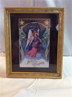 Merry Christmas framed angel