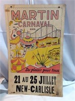 Carnival amusement park poster Martin carnival
