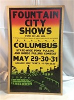Amusement Park fair poster fountain city shows