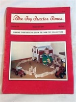 The toy tractor times September