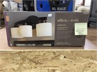 Allen Roth three light vanity bar - missing one