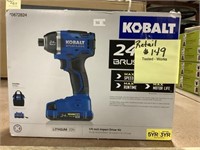 Kobalt 1/4 inch impact driver kit includes