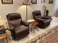 Brown Leather Recliners (Times the Money)