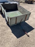Quad dump trailer made from golf cart