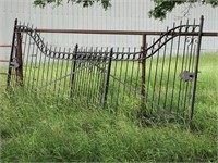 9' Ornamental Iron Entry Gates