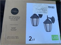 LED wall lanterns (2)pack