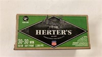 20rds Herter's 30-30Win 150gr Soft Point