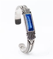 Jewelry Sterling Silver Lapis Cuff Bracelet