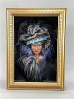 Shadowbox Bust w/Feathers