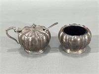 Sterling Silver w/Cobalt Glass Inserts -1949