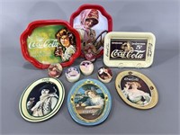 Assorted Small Coca-Cola Trays and Tins, Magnet