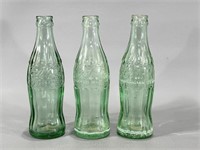 Vintage Coca-Cola Bottles -Fresno, Sonora, etc
