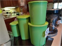 Tupperware Canister Set, Green