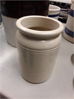 SMALL  VINTAGE STONEWARE  CROCK (RARE)