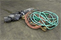 Assorted Garden Hoses & Rubber Liner, Unknown Size