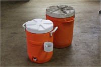 (2) Rubbermaid Drinking Water Coolers
