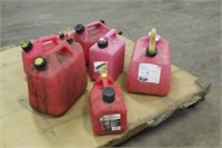 (6) Assorted Plastic Gas Cans