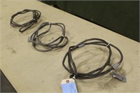 Wire Rope Chokers, Approx 3/8"x6ft & (2) 3/8"x8ft