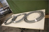 (3) Rolls of Metal Cable, Approx 86Ft, 130Ft & 115