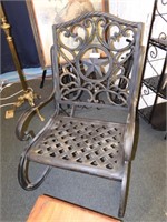 HEAVY CAST IRON TEXAS STAR OUTDOOR ROCKER