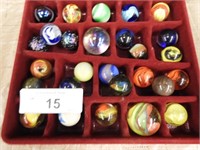 VINTAGE MARBLE SHOOTER COLLECTION, SOME CARNIVAL