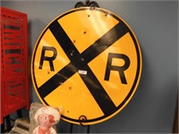 OLD RAILROAD CROSSING SIGN