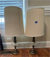 pair of vintage lamps