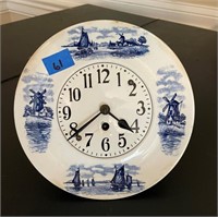porcelain wall clock