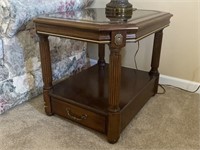 Beveled Glass Top Coffee & End Table
