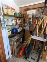 Lawn Tools, Wood Shelf